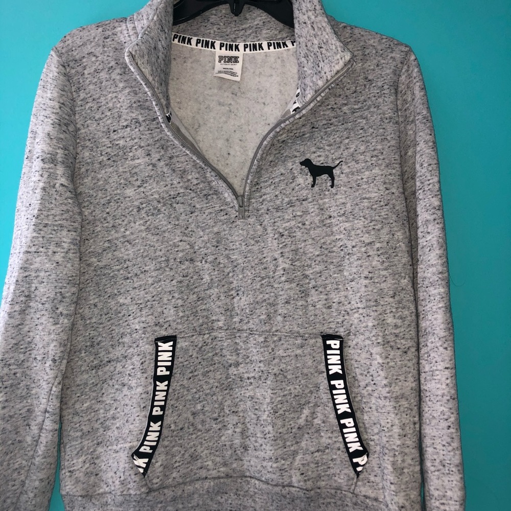 PINK Quarter-zip Sweater